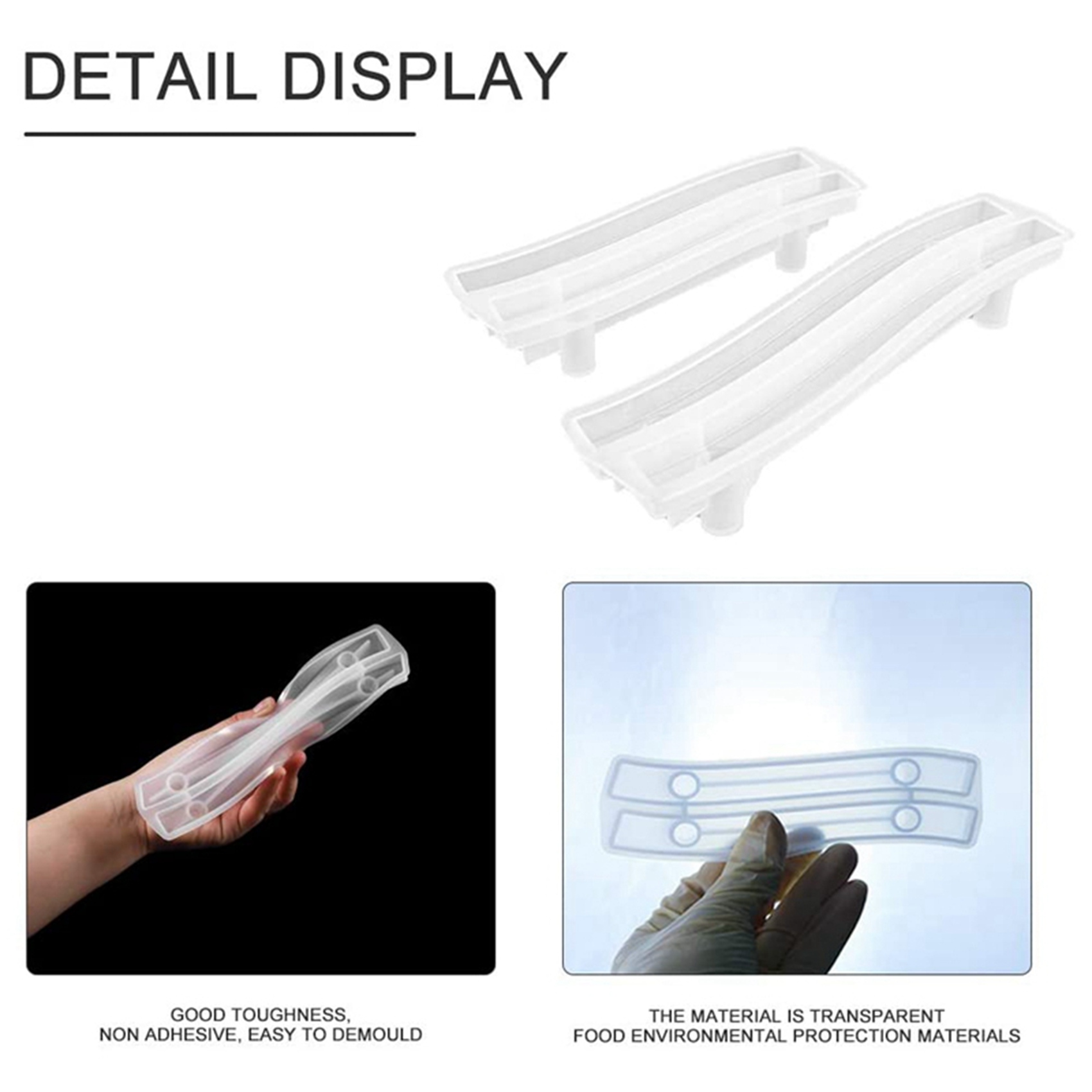 AA81-8 Set Tray Handle Resin M - Silicone Epoxy Resin Molds Set recension och pris
