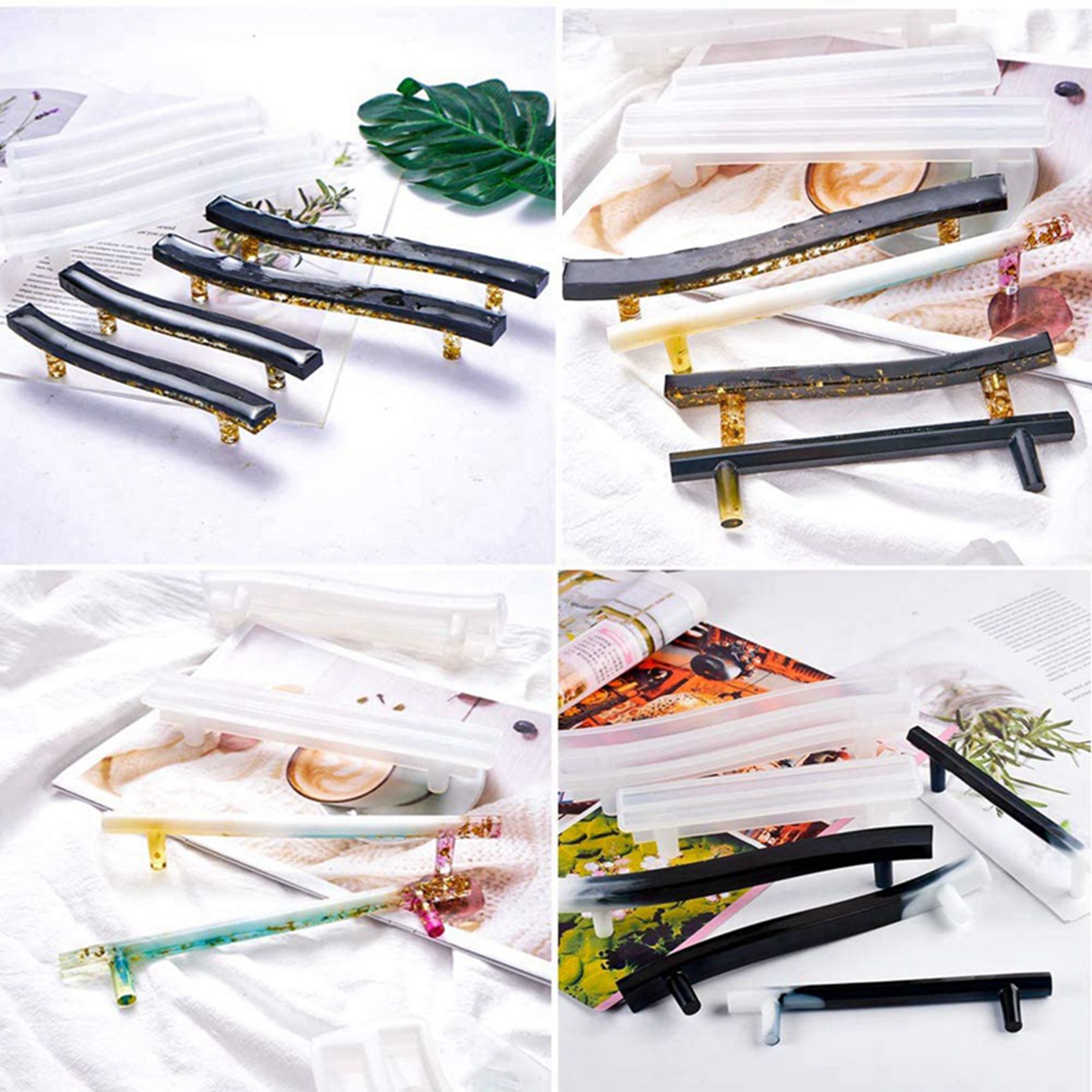 AA81-8 Set Tray Handle Resin M - Silicone Epoxy Resin Molds Set recension och pris