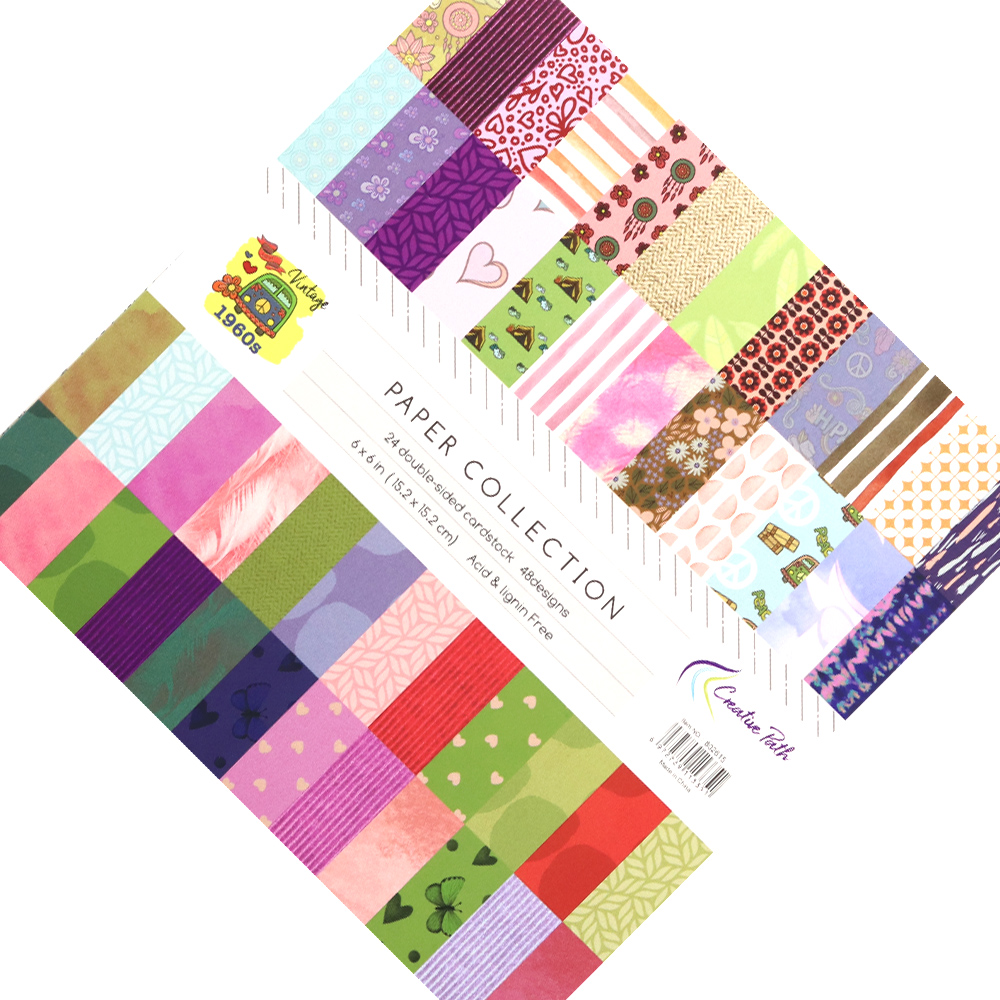 Creative Path 1960s Vintage Fl - Vintage Junk Journal Scrapbooking Paper recension och pris