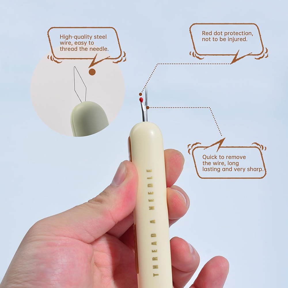 2 in 1 Needle Threader Seam Ri - Cotton Embroidery Thread Skeins recension och pris